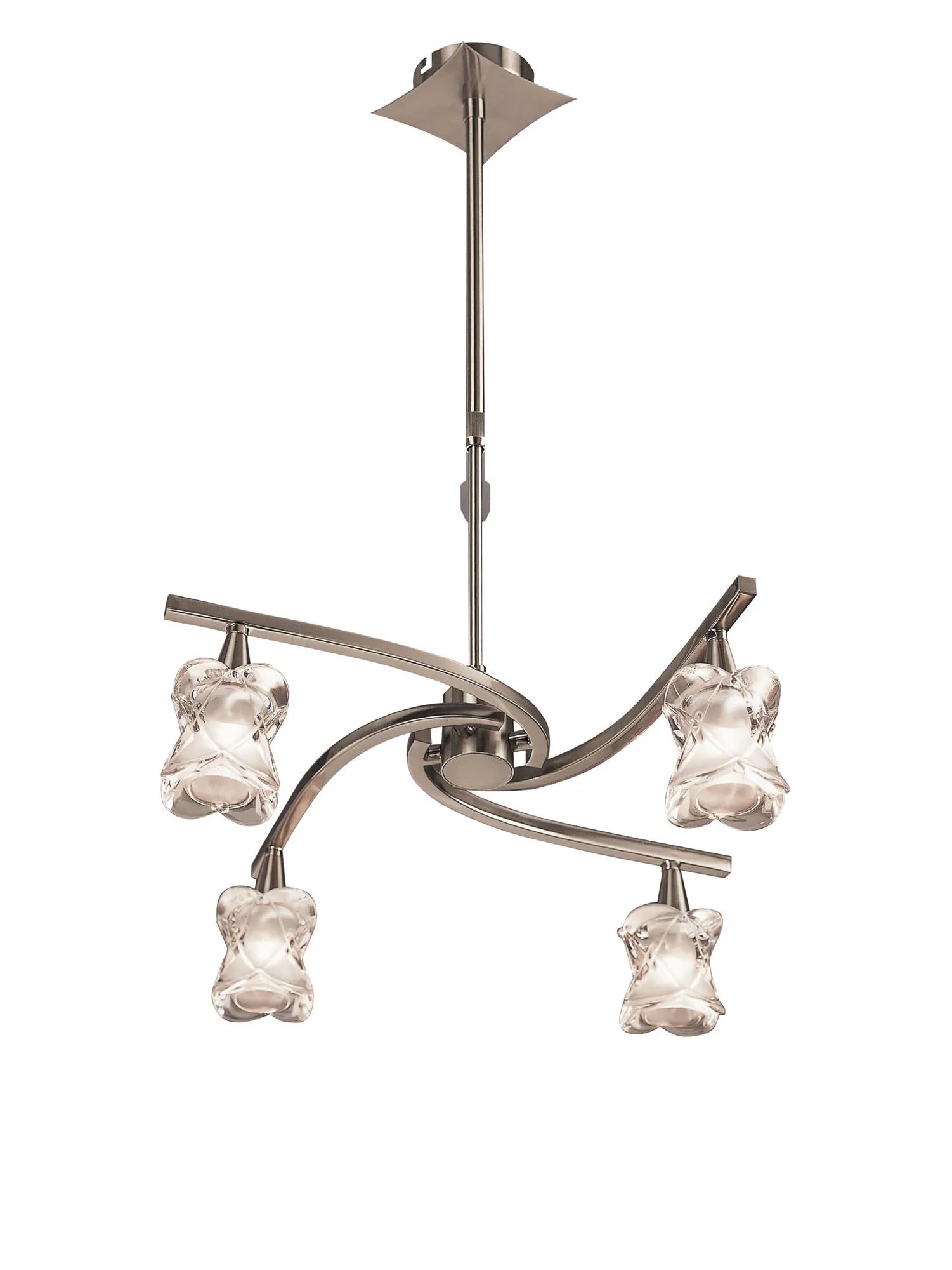 M0034  Rosa Telescopic/Semi Flush 4 Light